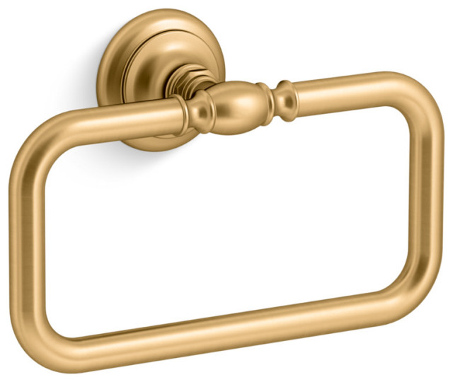 Kohler K-72571 Artifacts 8" Towel Ring - Vibrant Brushed Moderne Brass