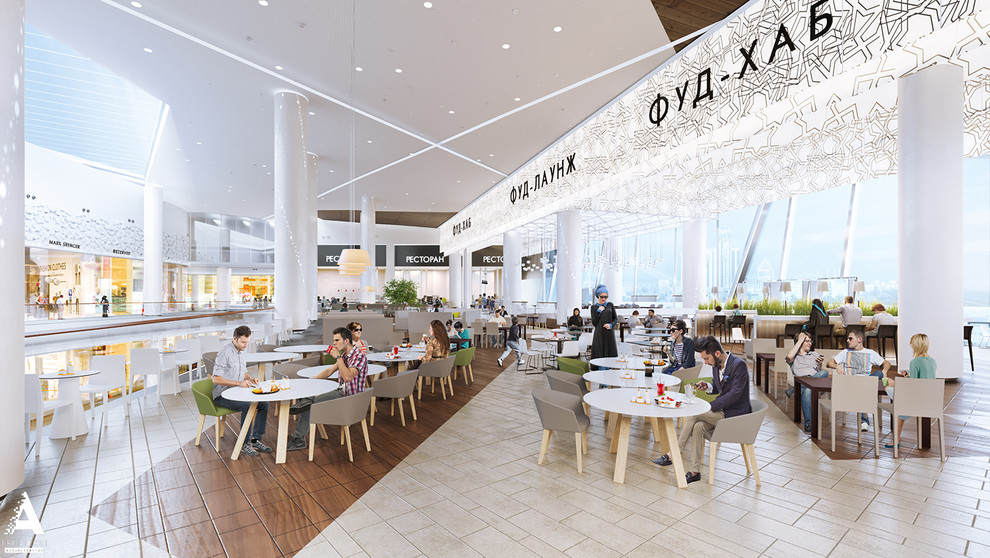 Грозный Молл - визуализация одного из самых крупных торговых центров в России