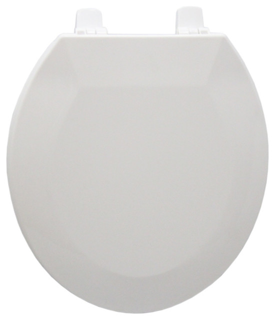 Trimmer Elongated Hygenic White Plastic Toilet Seat For Elongated