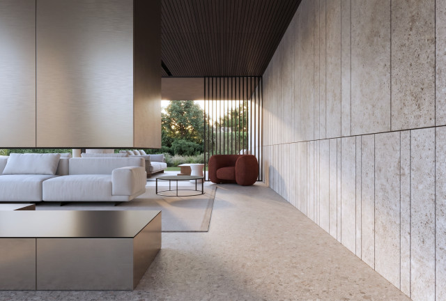 Villa Edelstein contemporain-salon
