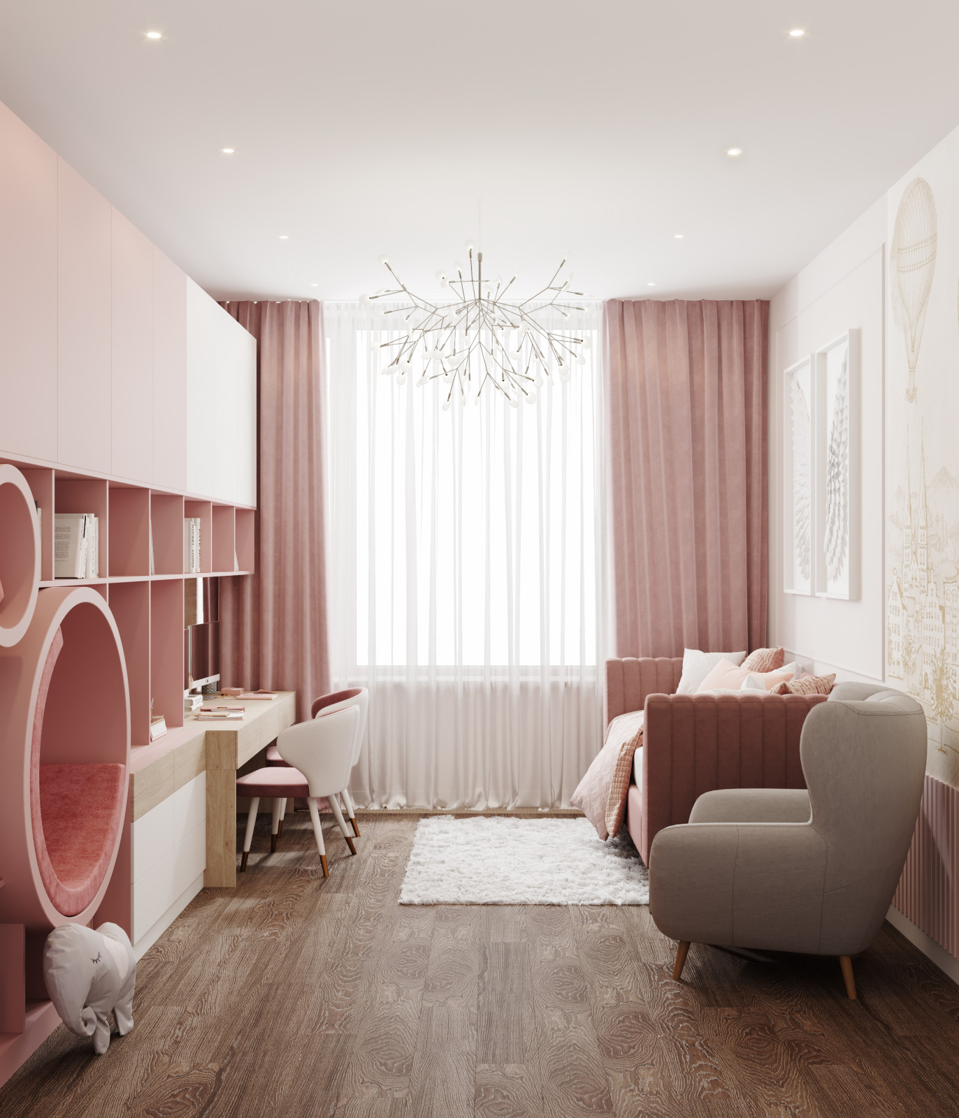 Квартира 73 кв. м. в современном стиле Новочерёмушкинская 17