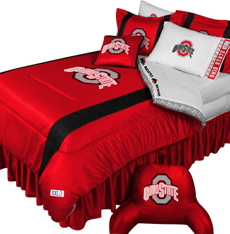 Ncaa Ohio State Buckeyes Comforter Pillowcase College Bed Ncaa Ohio State Buckeyes Comforter Pillowcase College Bed Queen