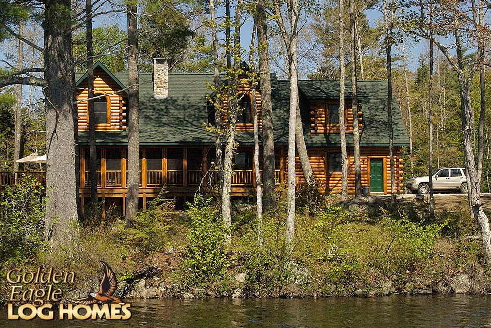 Inspiration for a large rustic home design remodel