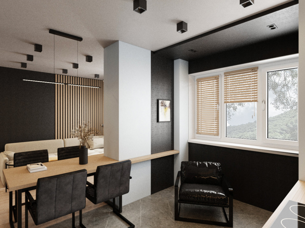 Визуализация небольшой студии.