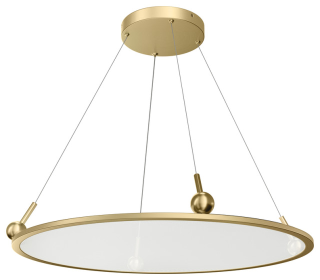 Jovian Transitional Chandelier in Champagne Gold