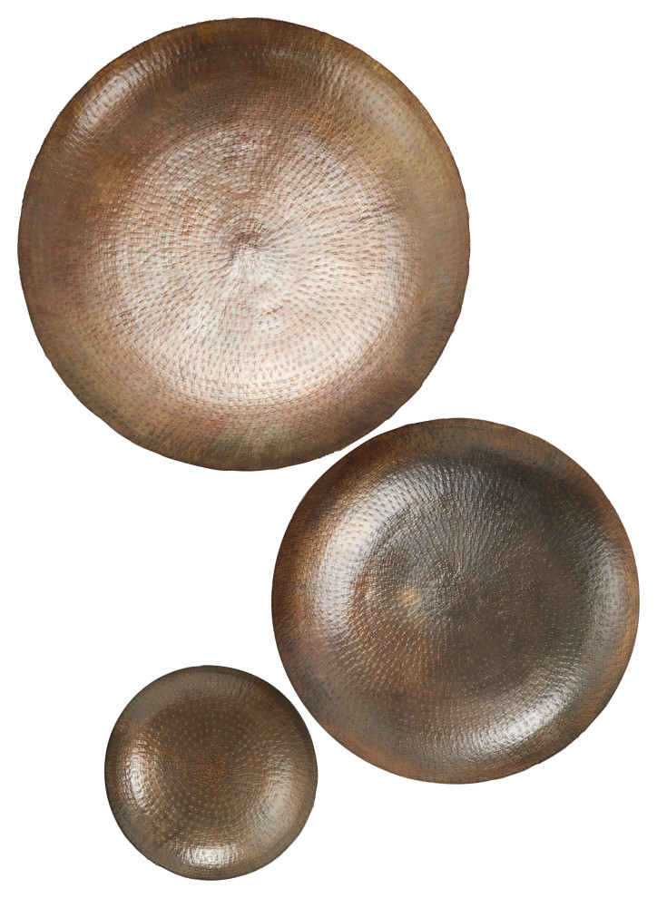 Glam Bronze Metal Wall Decor 90984 Contemporary Metal Wall Art by