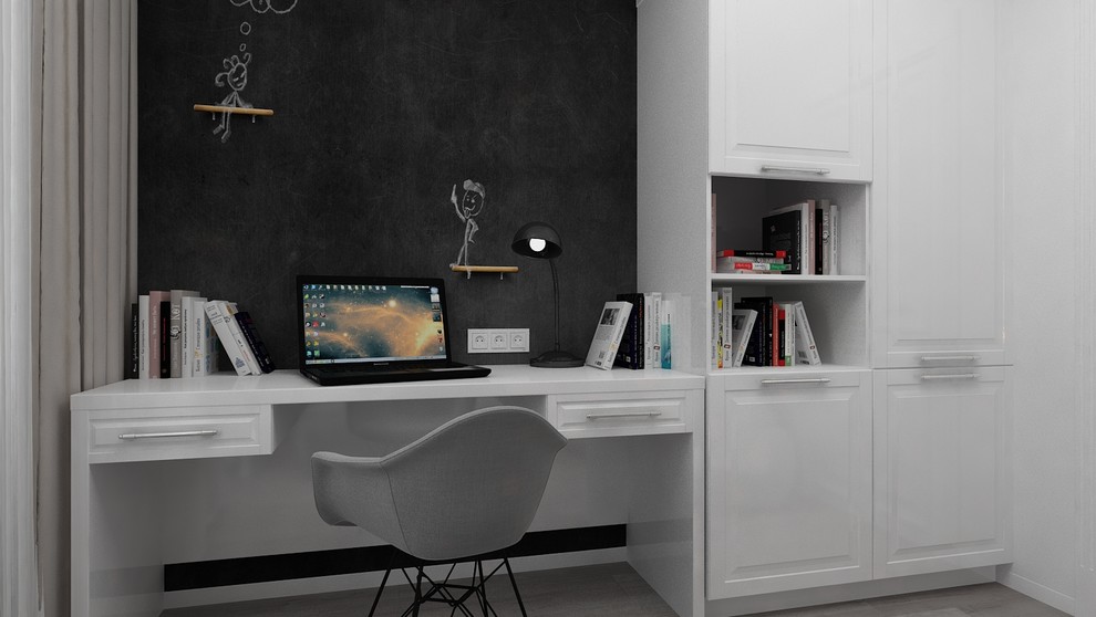 Интерьер кабинета для молодой девушки