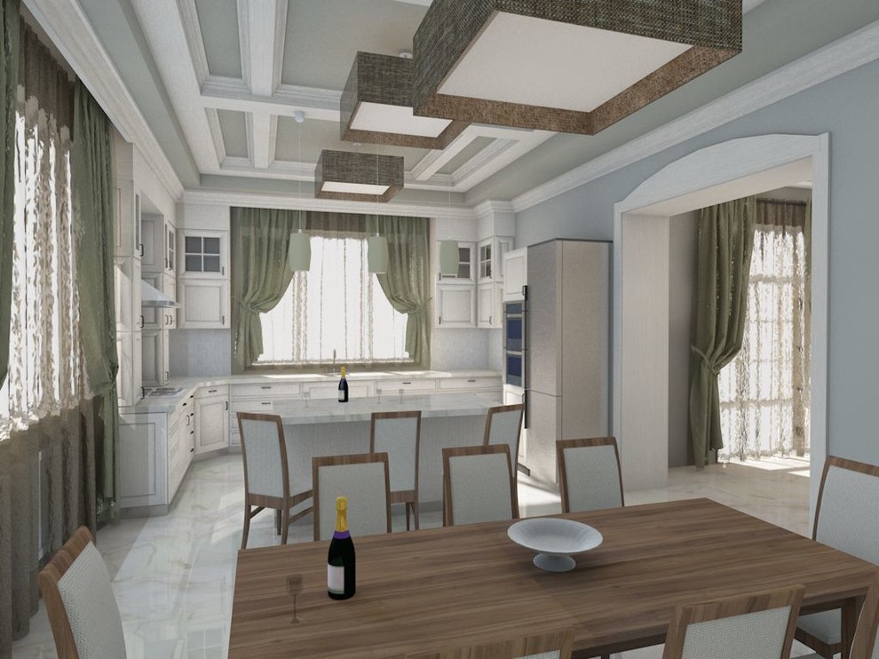 Интерьер коттеджа в классическом стиле