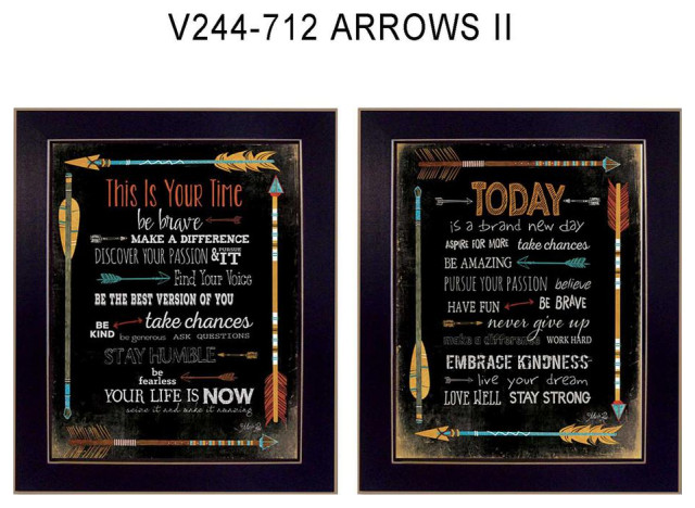 Arrows Ii Collection By Marla Rae Printed Wall Art Black Frame Southwestern Prints And Posters By Virventures