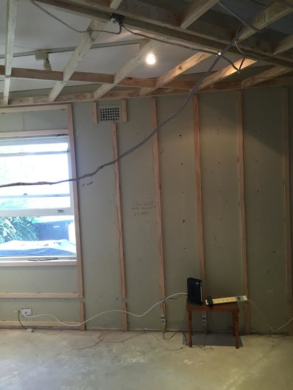 Rebuild of a storm damaged room