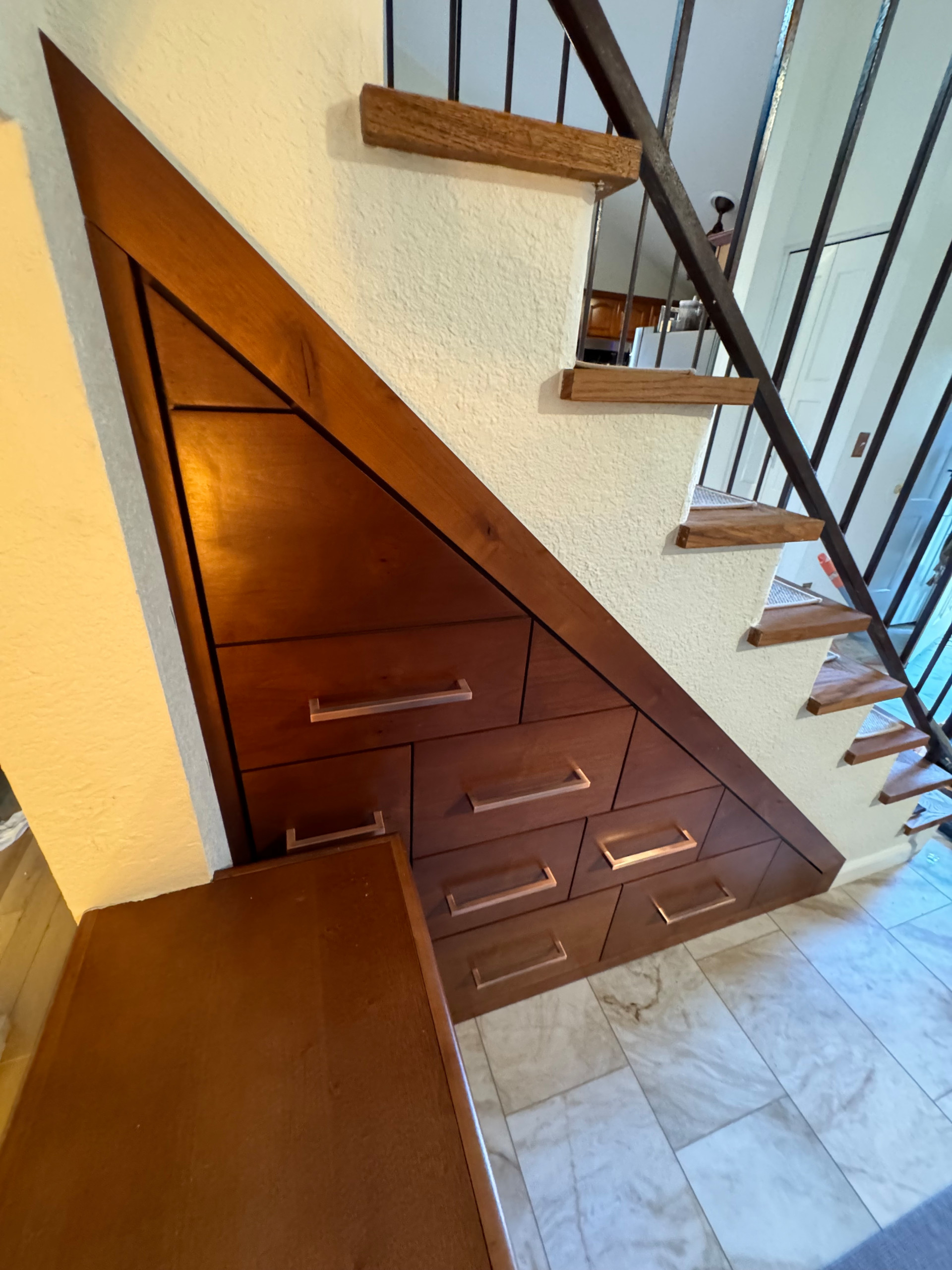 Custom Under-Staircase Cabinetry