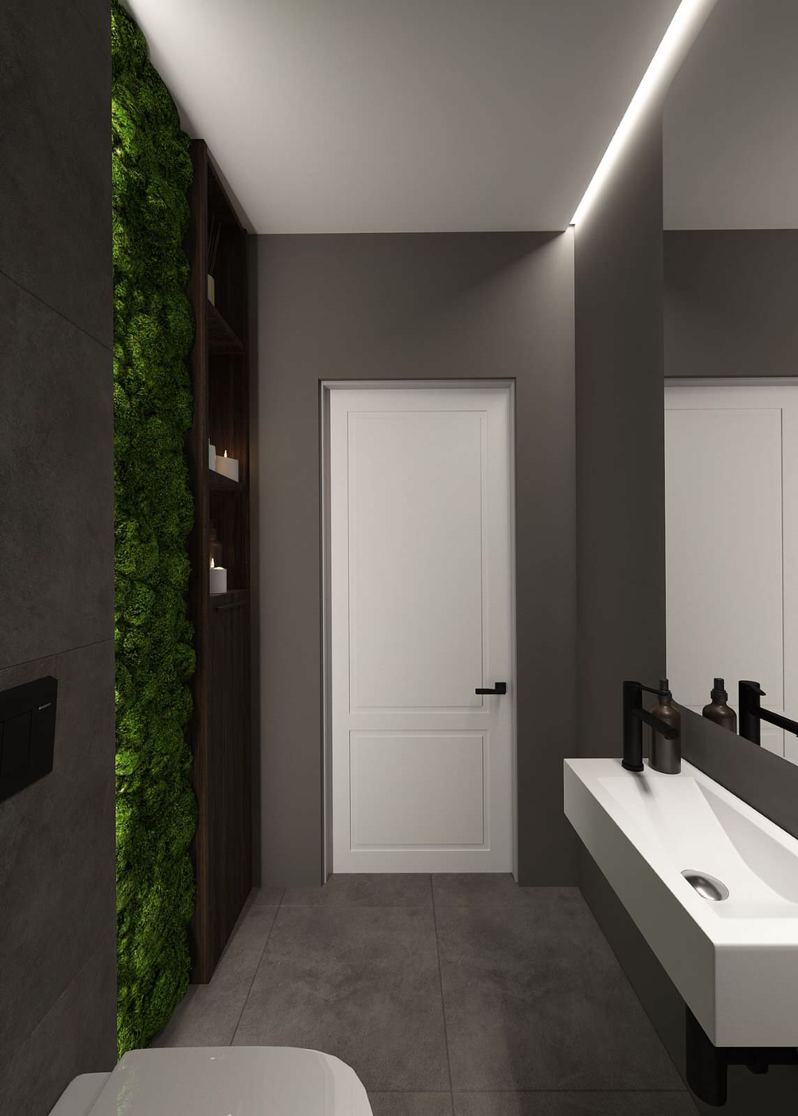 Дизайн-проекта санузла /  село Малые Кабалы, республика Татарстан