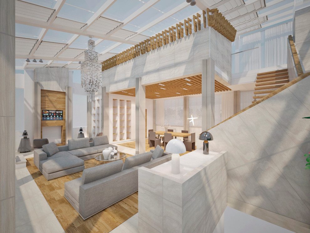 Проект 79 - Интерьер двухуровневой квартиры (5 вариант)