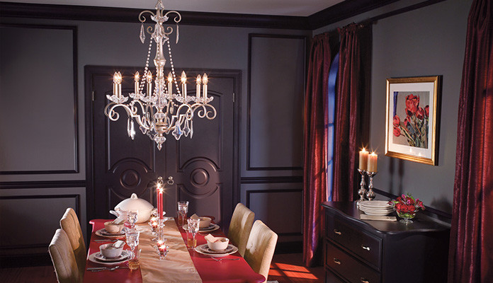 Design ideas for a traditional dining room in Cincinnati.