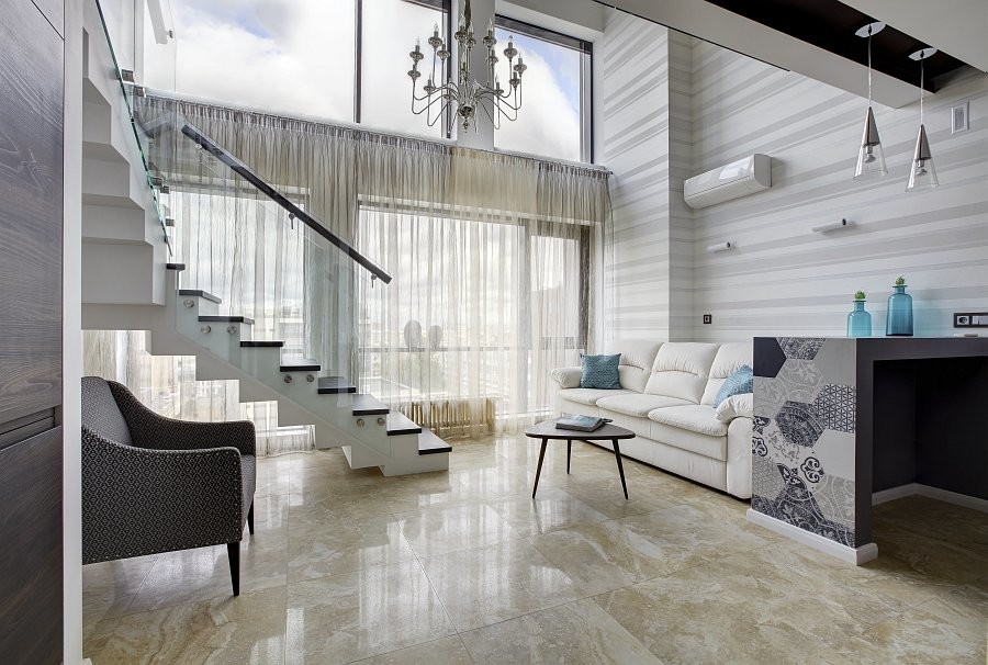 Двухуровневая квартира в ЖК TriBeCa Apartments