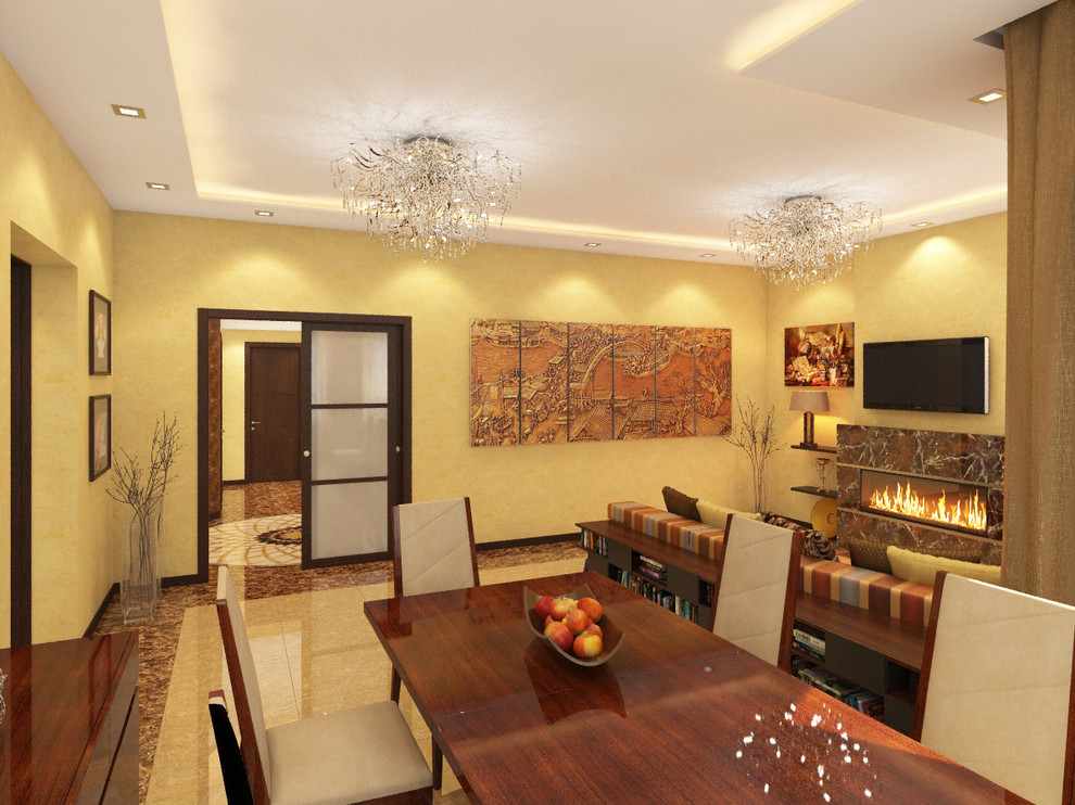 3D визуализация | Квартира в тёплых тонах