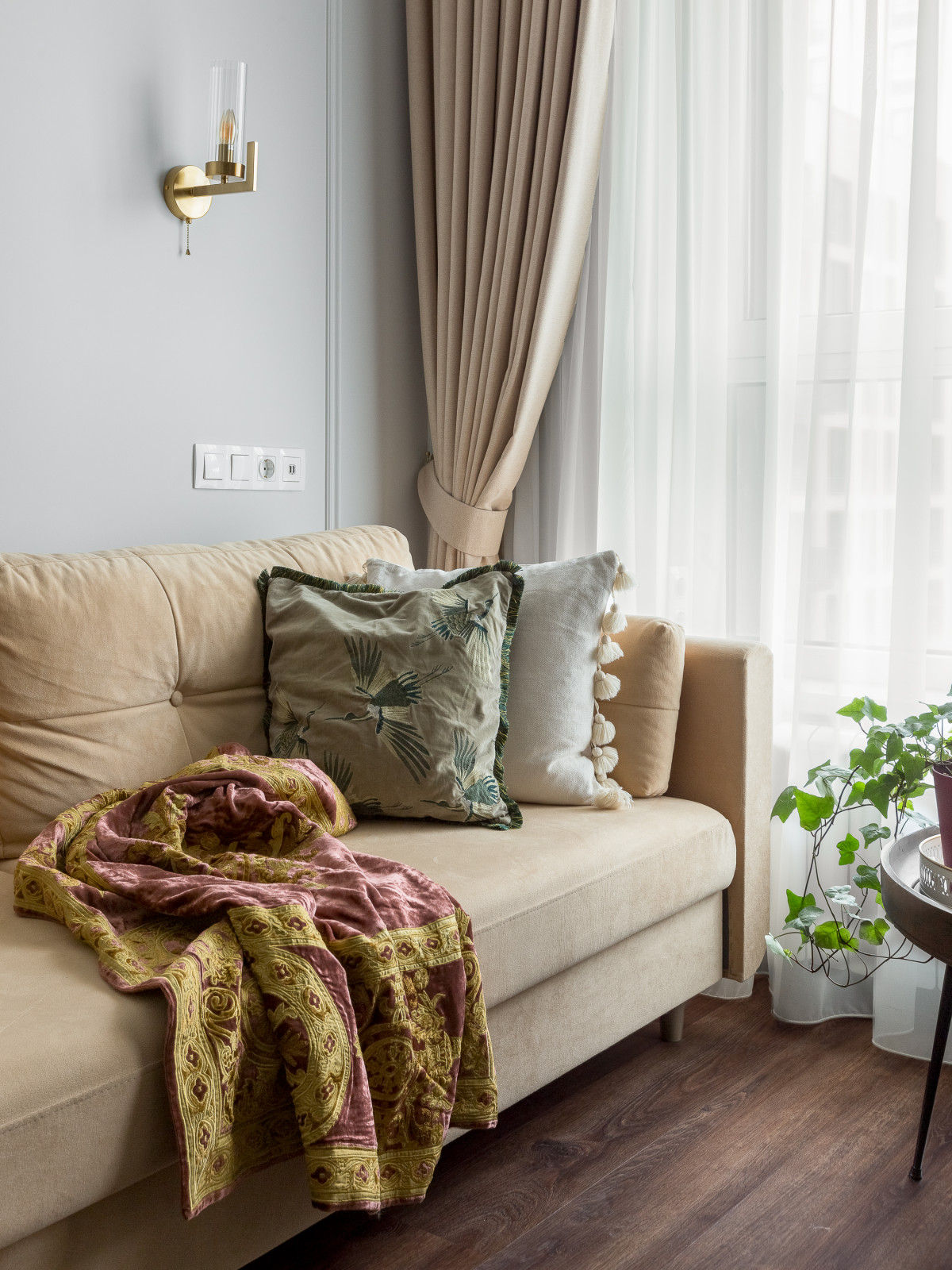 Уютная квартира 67 кв. м для молодоженов и большой собаки