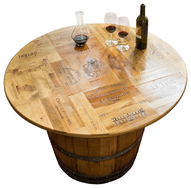 wine crate dining table