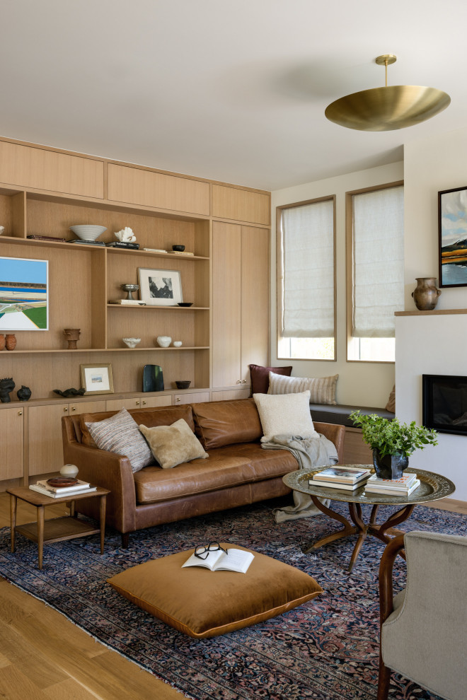 Family room - modern family room idea in Portland