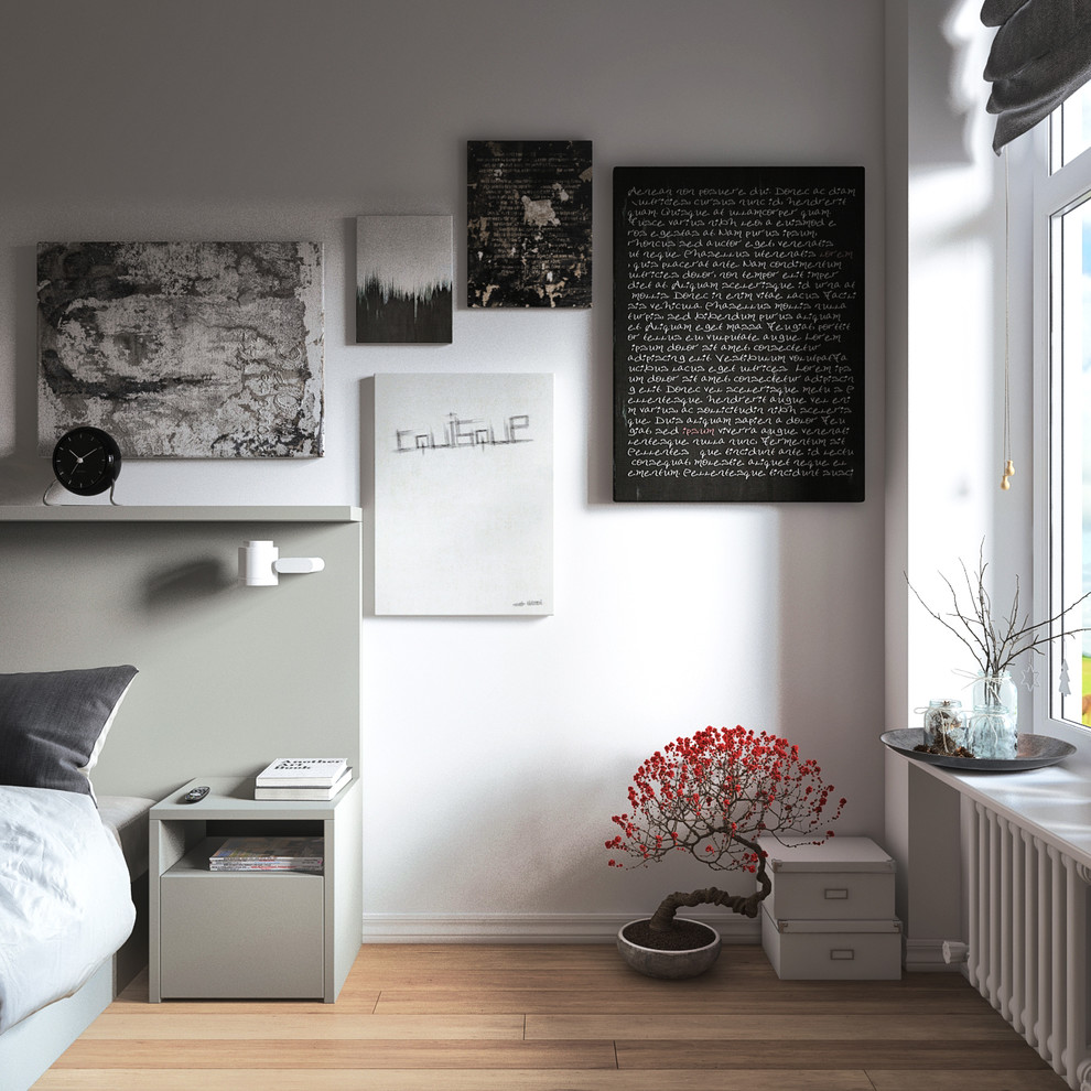 спальня в скандинавском стиле