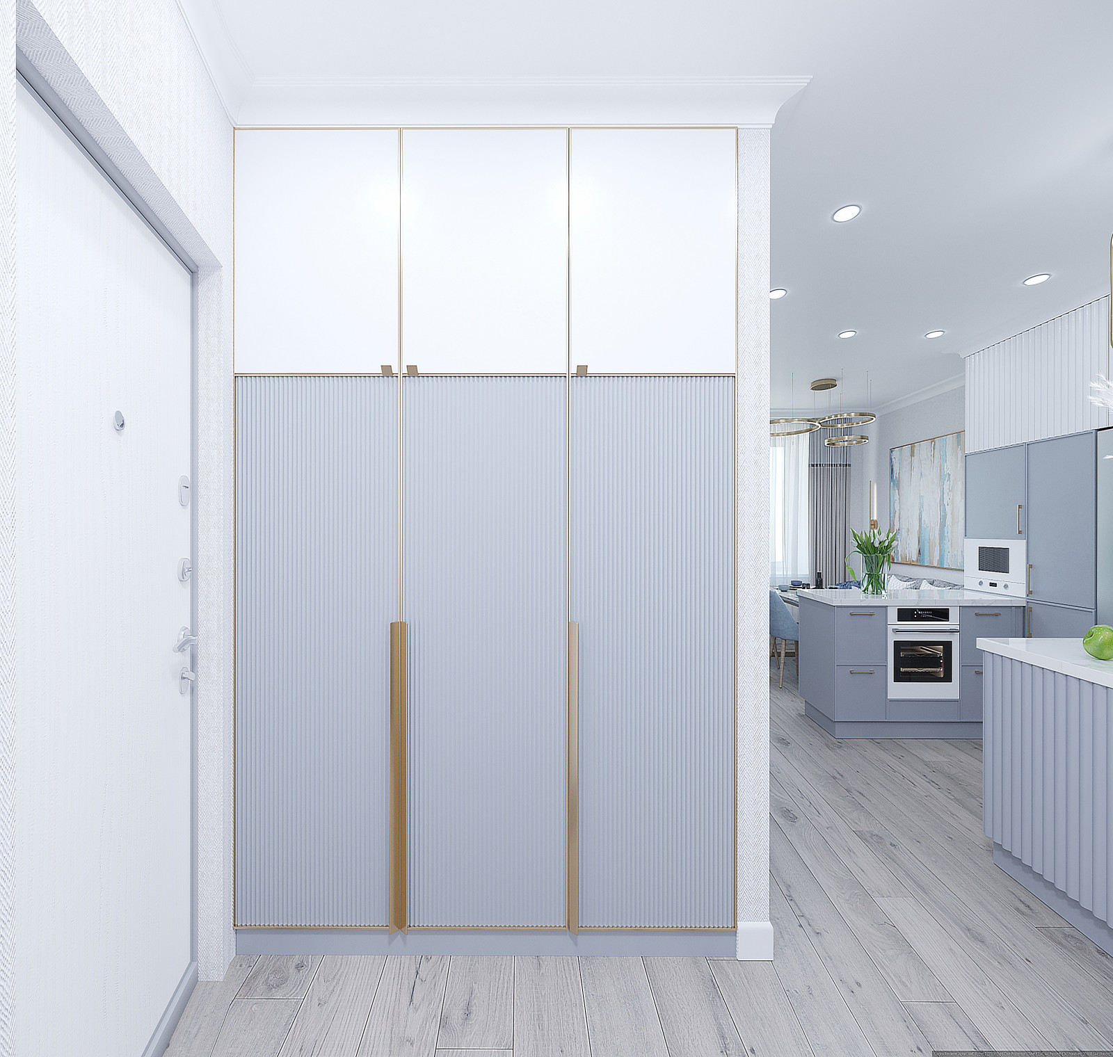 В голубой дымке