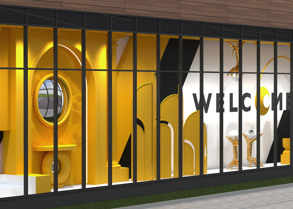 Дизайн Витрин Для магазина стройматериалов , мебели и декора