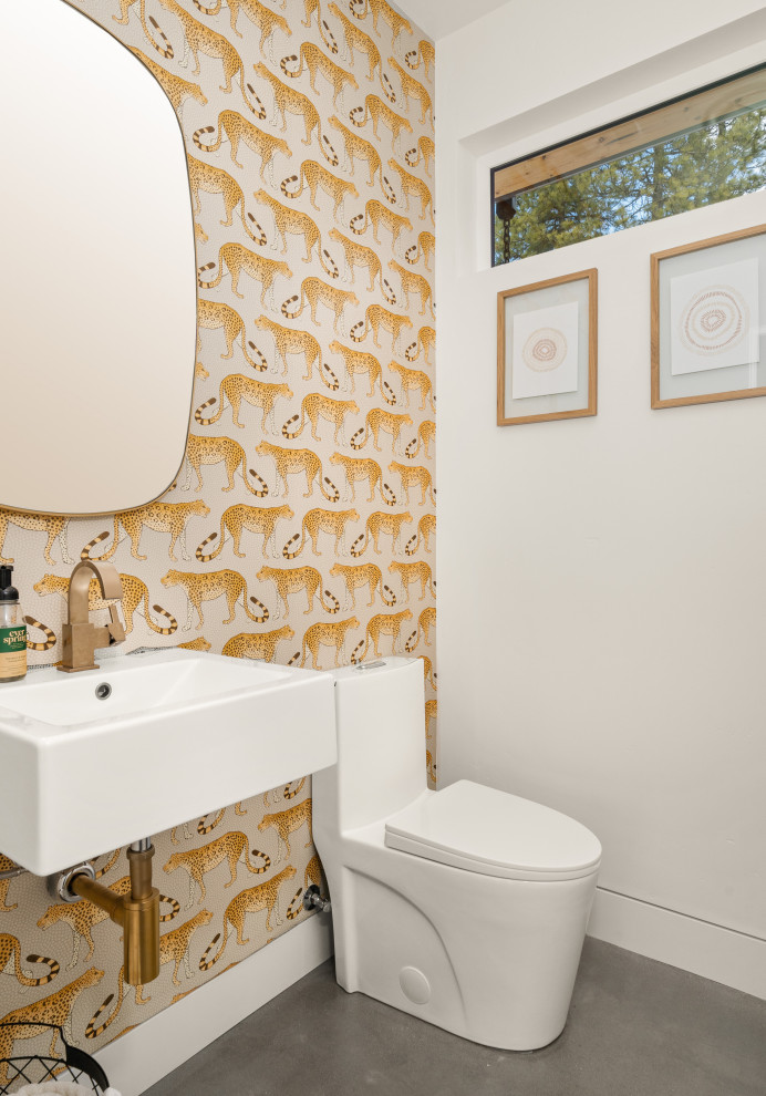 Granite Ridge Build - Midcentury - Powder Room - Seattle - by Restless ...