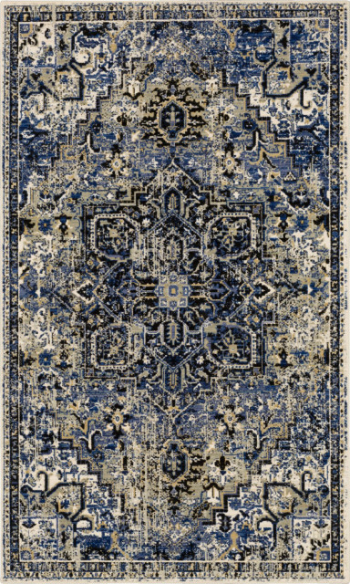 Karastan Tempest Perception Midnight Area Rug, 8'x11' - Contemporary ...
