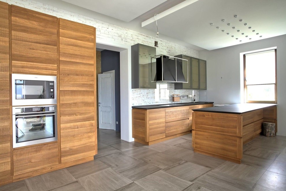 Кухня Simple Lamellar Wood в Вышгороде