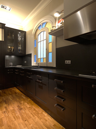 Apartamento Muntaner eclectic-kitchen