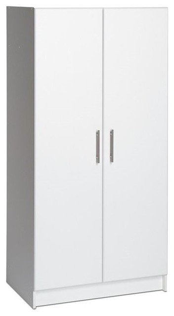 Bowery Hill 32 Wardrobe Armoire In White Contemporary