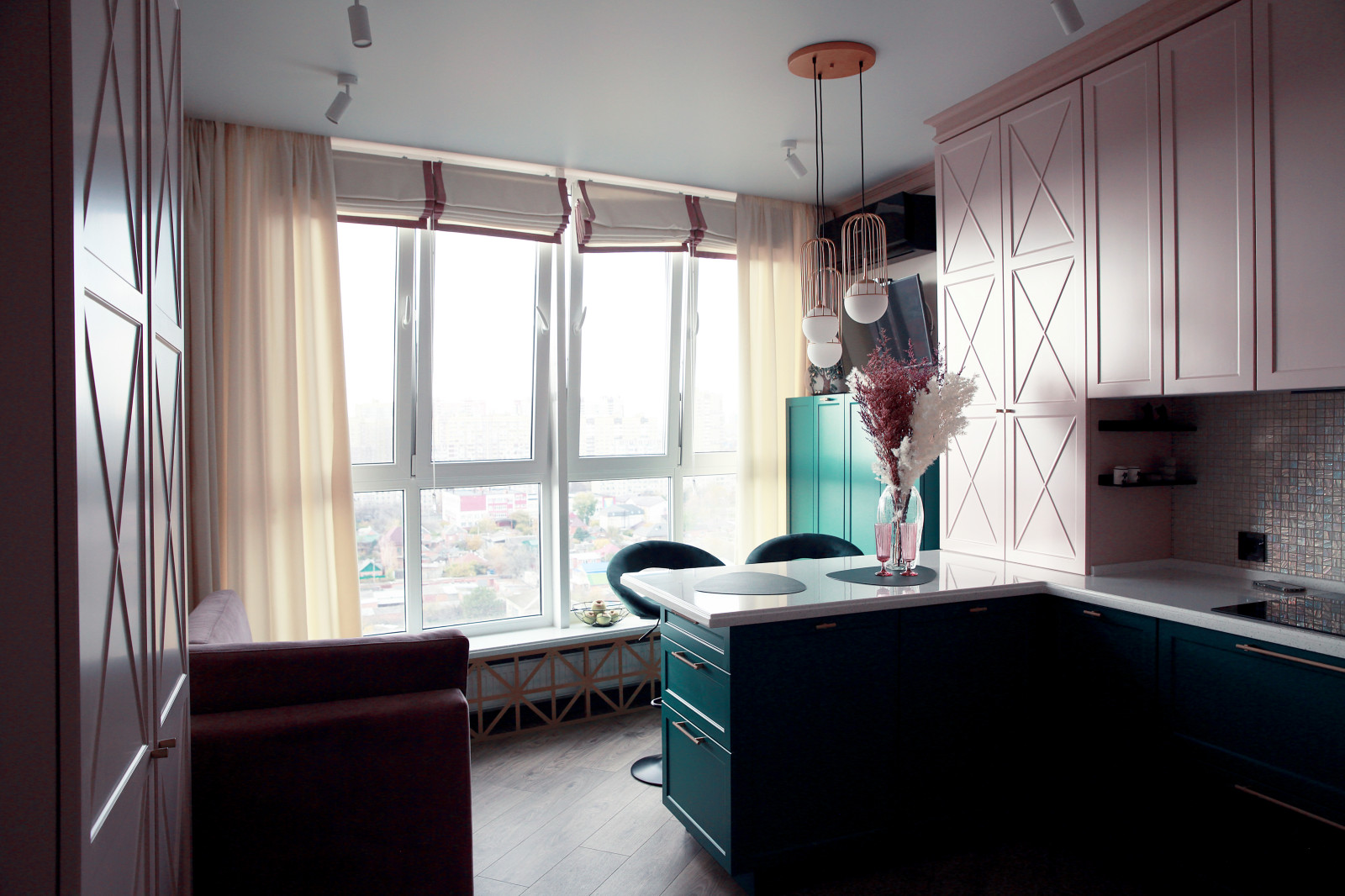 Розовый рассвет фото