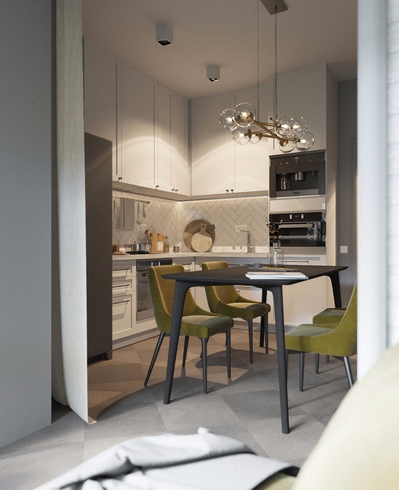 Интерьер кухни и лоджии на ул. Фурманова в г. Хабаровске