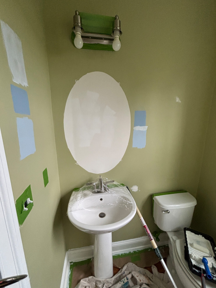 Serene Refresh: Hallway Powder Room Update