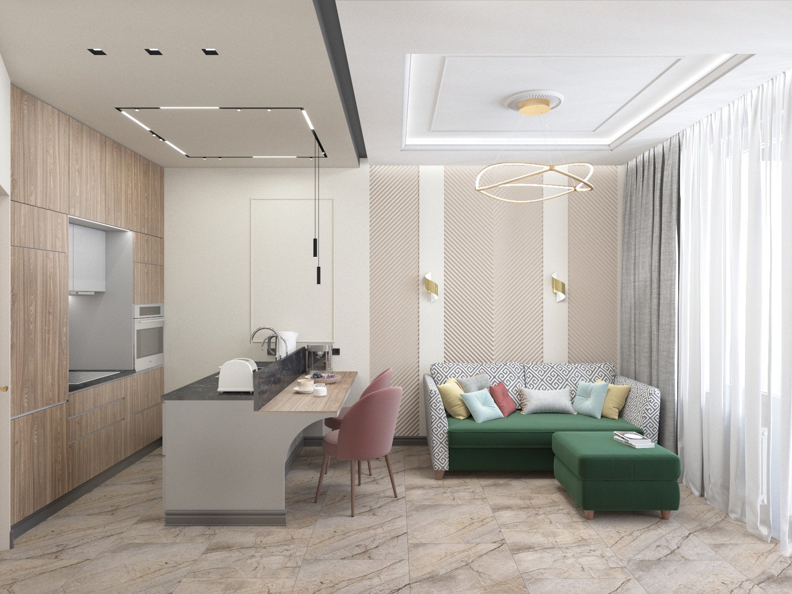 Квартира в доме ар-деко