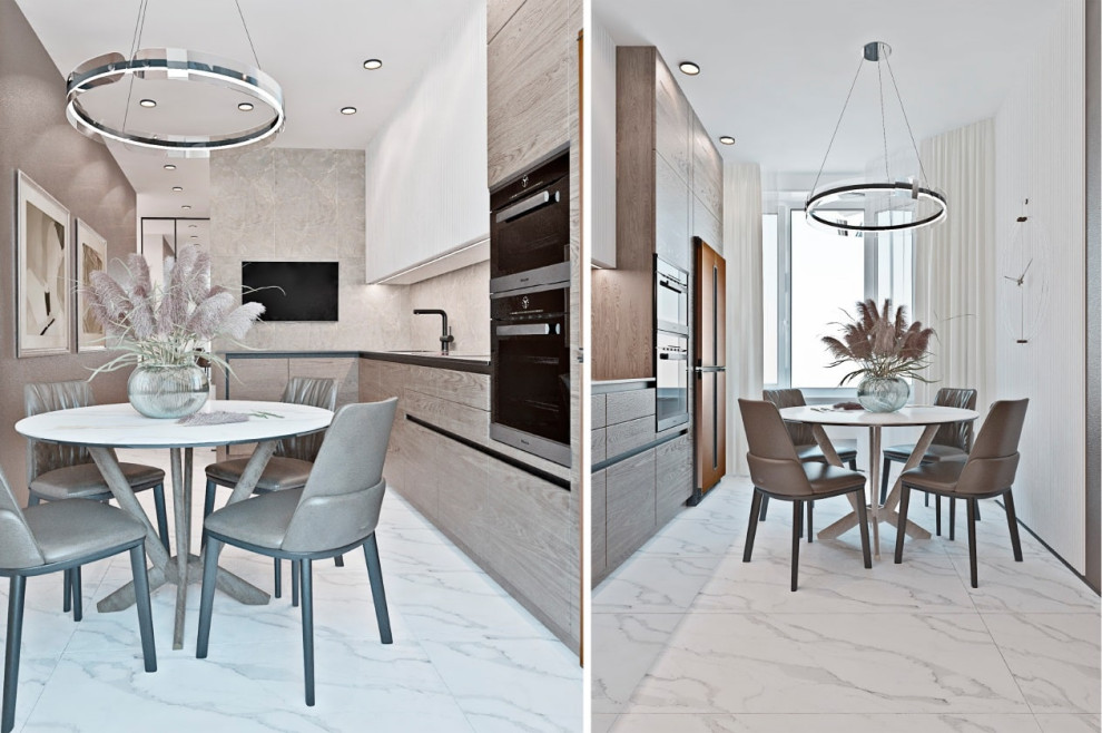 Дизайн 2 комнатной квартиры в стиле современного минимализма