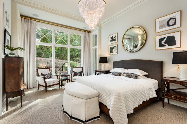 Custom Transitional transitional-bedroom