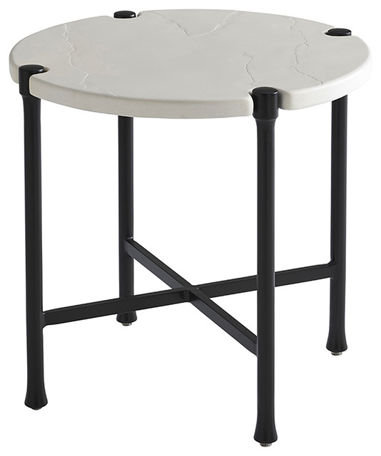 Round End Table Transitional Outdoor Side Tables By Round End Table Transitional