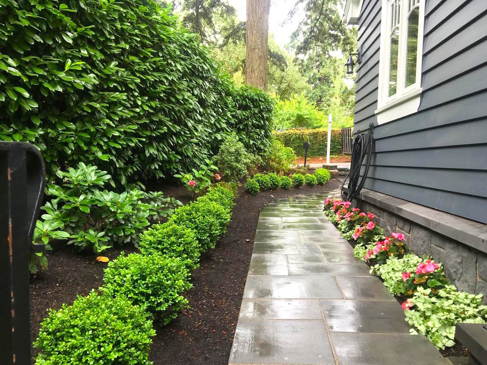 Photo of a contemporary garden in Portland.