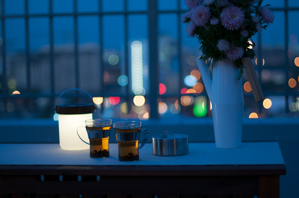 Терраса на крыше жилого дома