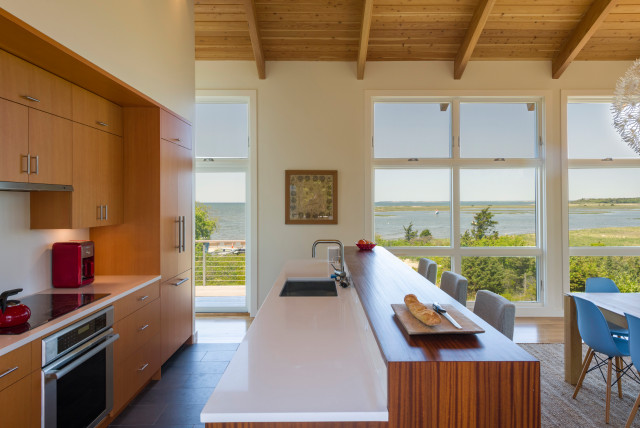 Boat Meadow Landing Residence Eastham Ma Beach Style Kitchen