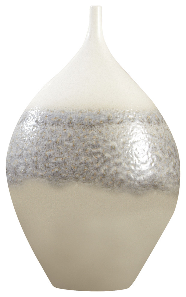 Cream Rises Vase, Large Contemporary Vases by HedgeApple Houzz