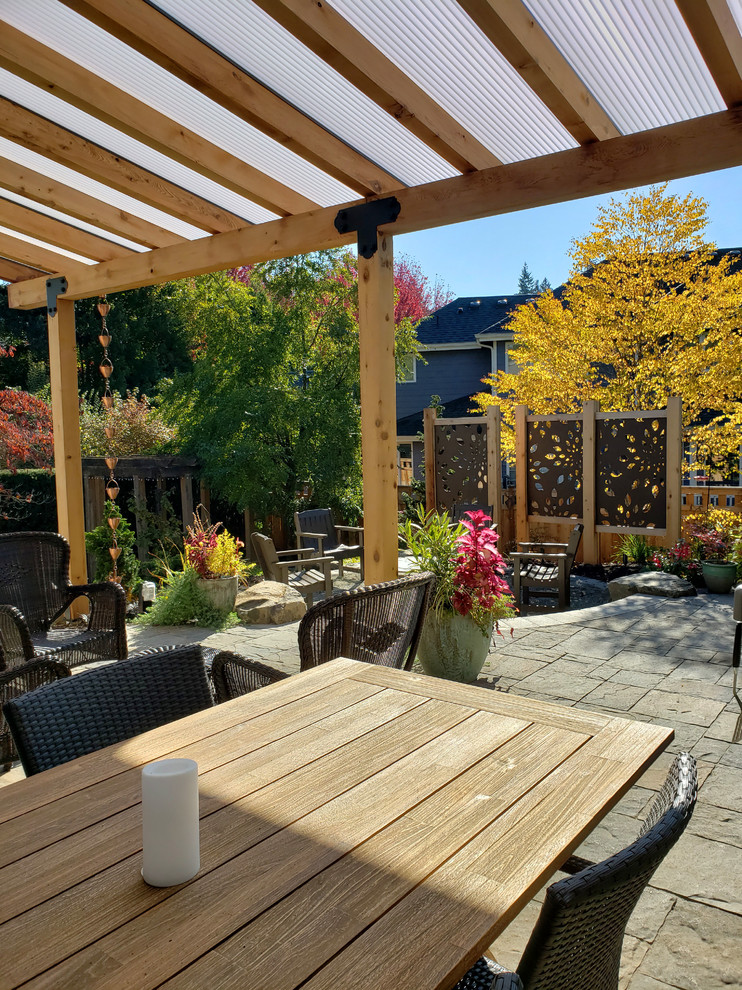 This is an example of a backyard landscaping in Seattle.