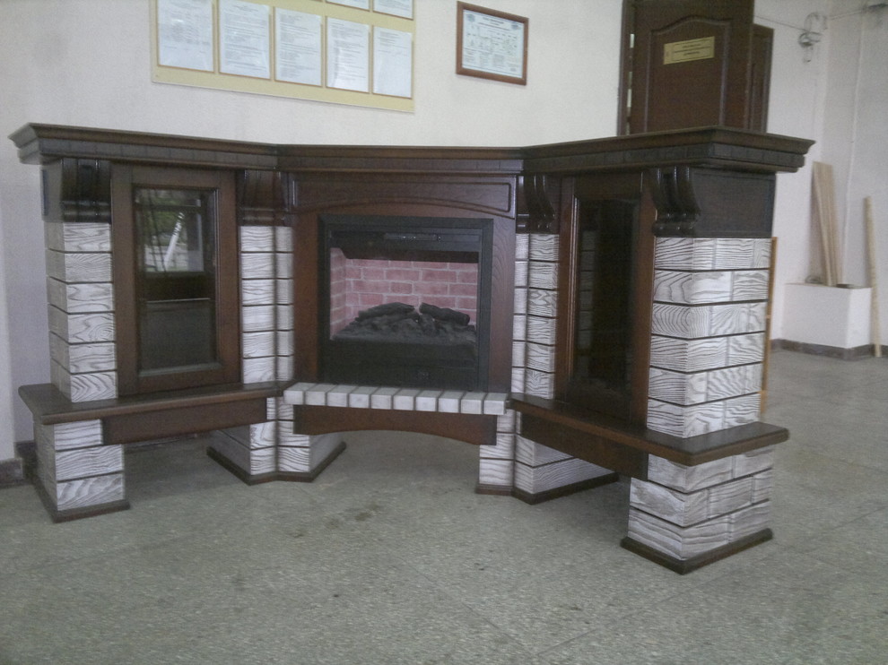 corner fireplace