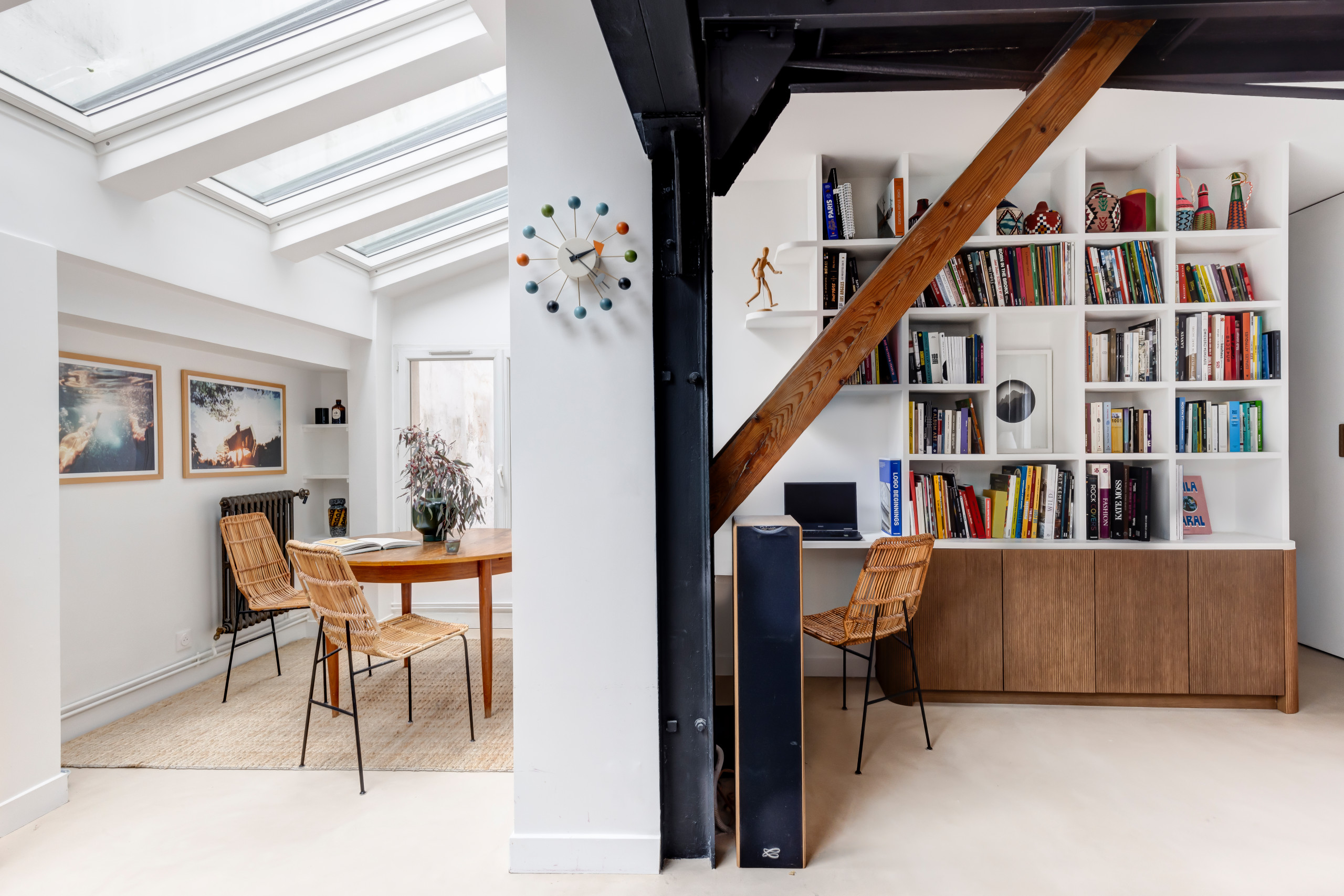 Une ancienne laverie industrielle réinventée - 92m2 à Belleville