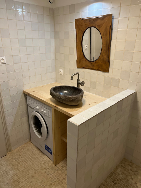 Rénovation complète d'une salle de bain et WC sur Marseille modern-badrum