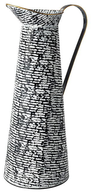 Colette Large Black/White Patterned Vase