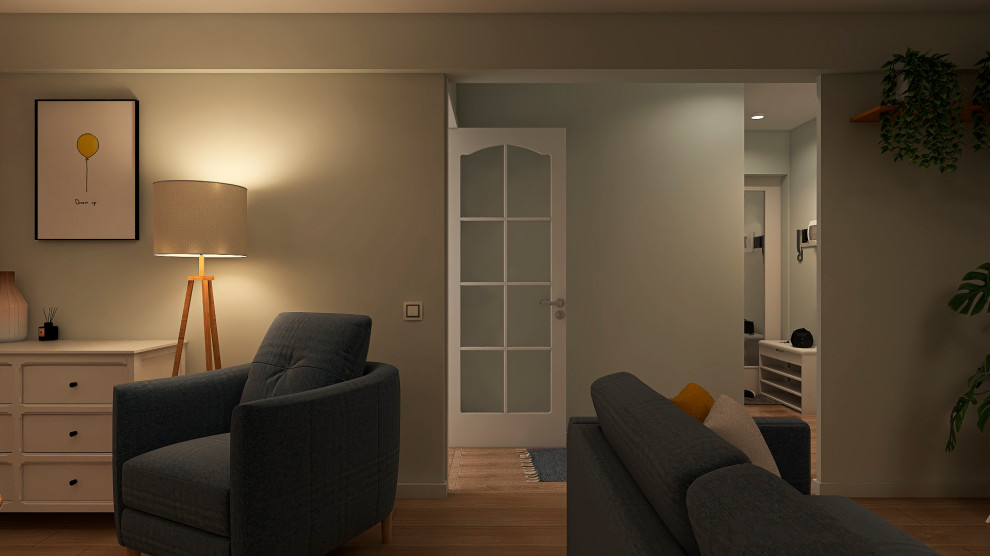 Сочный и бюджетный сканди интерьер