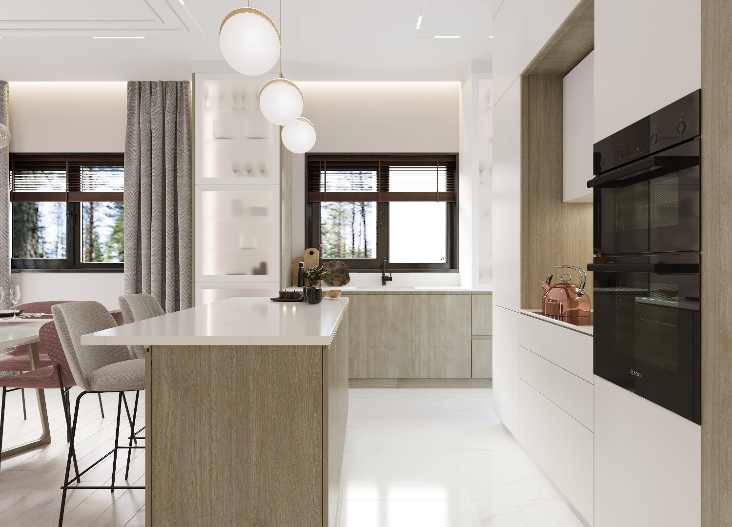 Кухня-гостиная / 1 этаж