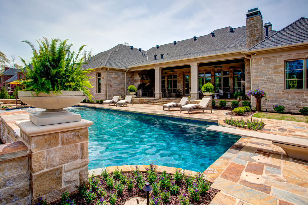 Chenal Valley Sologne Traditional Pool Little Rock by